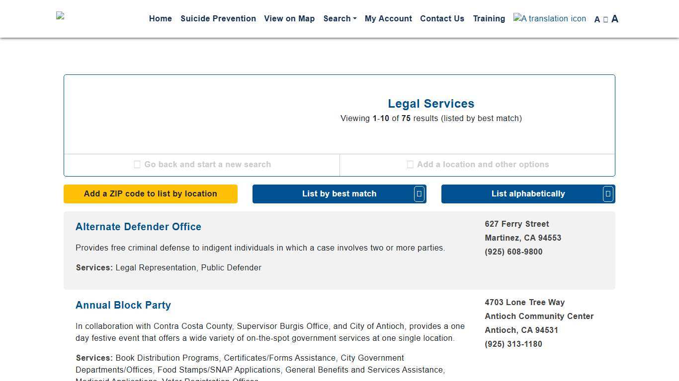 Contra Costa Crisis Center